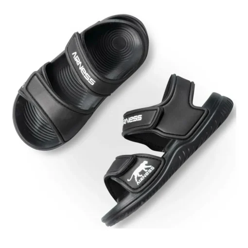 Claquettes NOIR Garçon Motif Uni Scratch