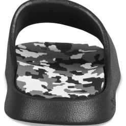 Claquettes NOIR Garçon Motif Camouflage A Enfiler
