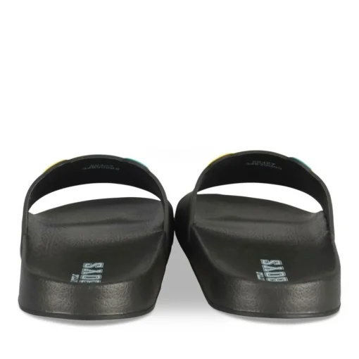 Claquettes NOIR Garçon Motif Uni A Enfiler