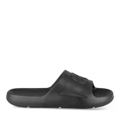 Claquettes NOIR Homme Motif Uni A Enfiler