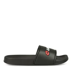 Claquettes NOIR Homme Motif Uni