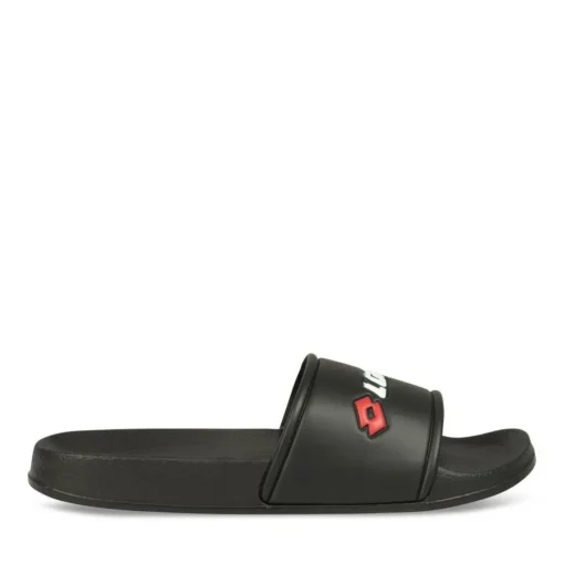 Claquettes NOIR Homme Motif Uni