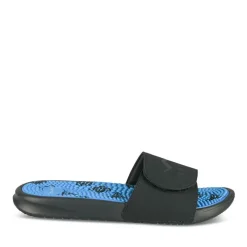 Claquettes NOIR Homme Motif Uni A Enfiler