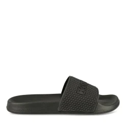 Claquettes NOIR Homme Motif Uni A Enfiler