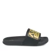 Claquettes NOIR Homme Motif Uni