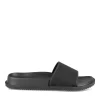 Claquettes NOIR Homme Motif Uni A Enfiler