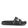 Claquettes NOIR Homme Motif Uni A Enfiler