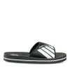 Claquettes NOIR Homme Motif Uni A Enfiler