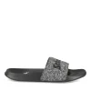 Claquettes NOIR Homme Motif Uni A Enfiler