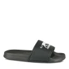 Claquettes NOIR Homme Motif Uni A Enfiler