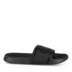 Claquettes NOIR Homme Motif Uni A Enfiler