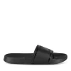 Claquettes NOIR Homme Motif Uni A Enfiler