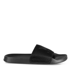 Claquettes NOIR Homme Motif Uni A Enfiler