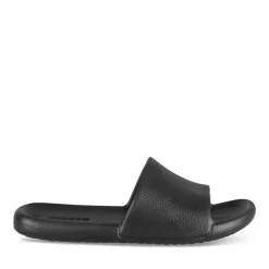 Claquettes NOIR Homme Motif Uni A Enfiler