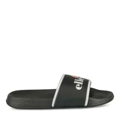 Claquettes NOIR Homme Motif Uni A Enfiler