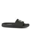 Claquettes NOIR Homme Motif Uni A Enfiler
