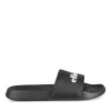 Claquettes NOIR Homme Motif Uni A Enfiler