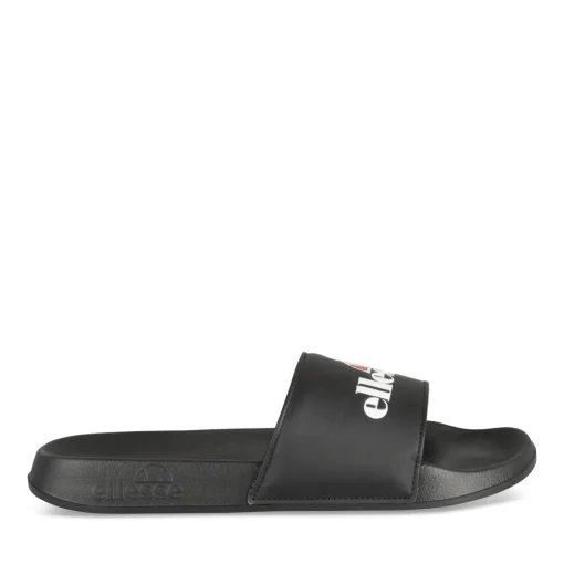 Claquettes NOIR Homme Motif Uni A Enfiler