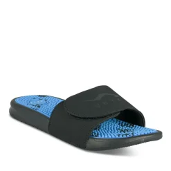 Claquettes NOIR Homme Motif Uni A Enfiler