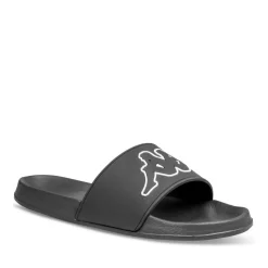 Claquettes NOIR Homme Motif Uni A Enfiler