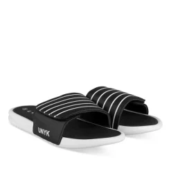 Claquettes NOIR Homme Motif Uni A Enfiler