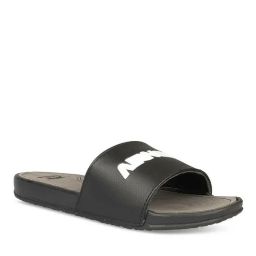 Claquettes NOIR Homme Motif Uni