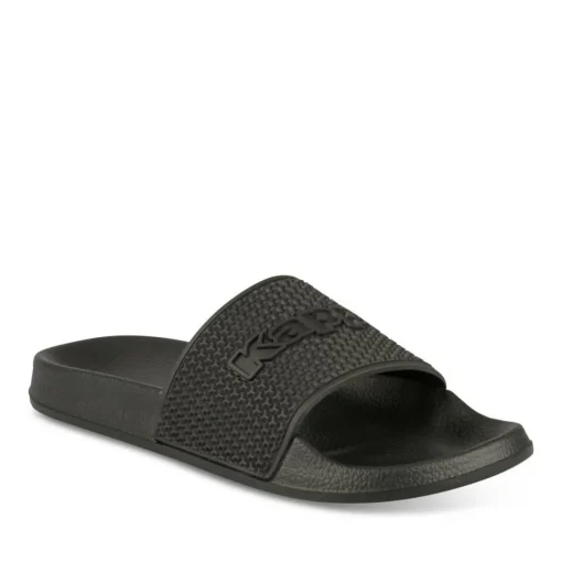 Claquettes NOIR Homme Motif Uni A Enfiler