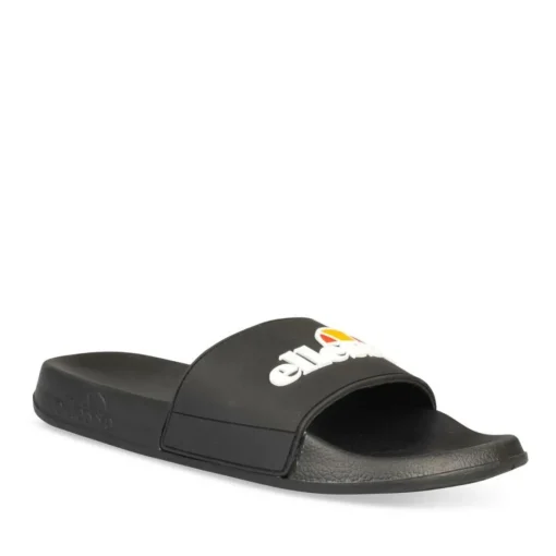 Claquettes NOIR Homme Motif Uni