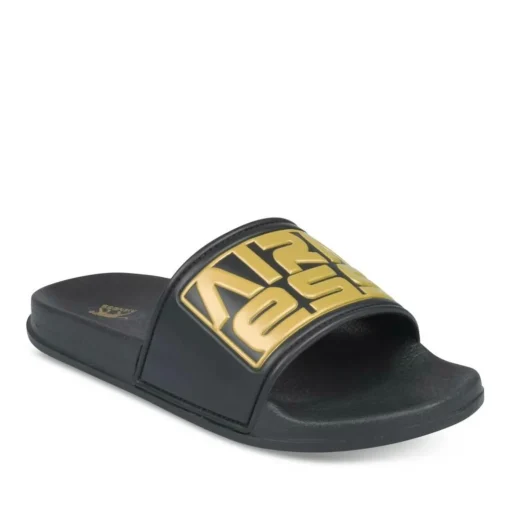 Claquettes NOIR Homme Motif Uni