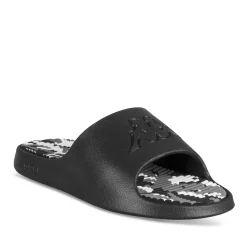 Claquettes NOIR Homme Motif Camouflage A Enfiler