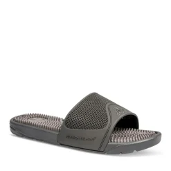 Claquettes NOIR Homme Motif Uni A Enfiler