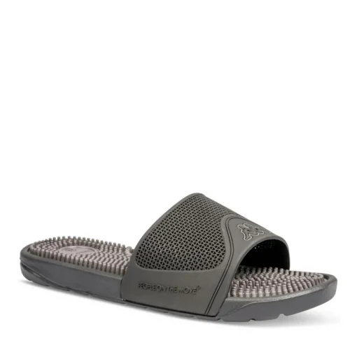 Claquettes NOIR Homme Motif Uni A Enfiler