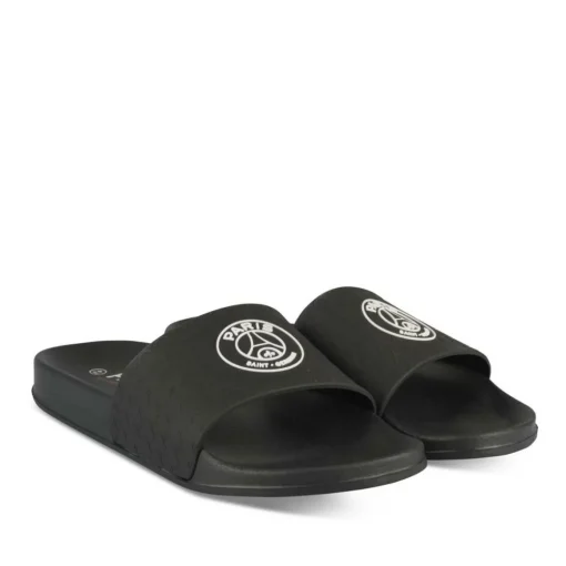 Claquettes NOIR Homme Motif Uni A Enfiler