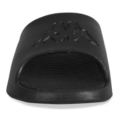 Claquettes NOIR Homme Motif Uni A Enfiler
