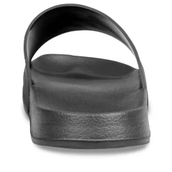 Claquettes NOIR Homme Motif Uni A Enfiler