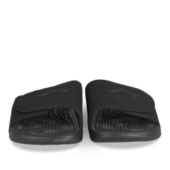 Claquettes NOIR Homme Motif Uni A Enfiler