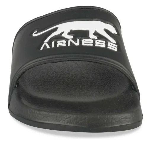 Claquettes NOIR Homme Motif Uni A Enfiler