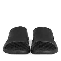 Claquettes NOIR Homme Motif Uni A Enfiler