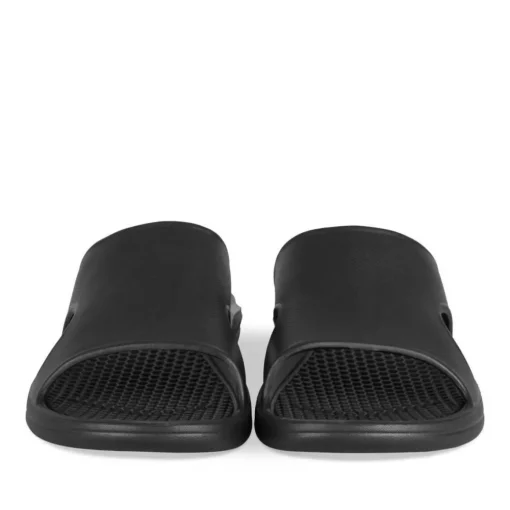 Claquettes NOIR Homme Motif Uni A Enfiler
