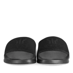 Claquettes NOIR Homme Motif Uni A Enfiler