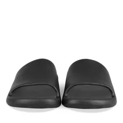 Claquettes NOIR Homme Motif Uni A Enfiler