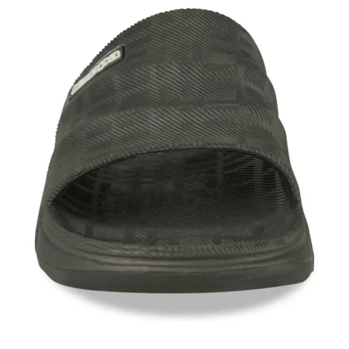 Claquettes NOIR Homme Motif Uni A Enfiler