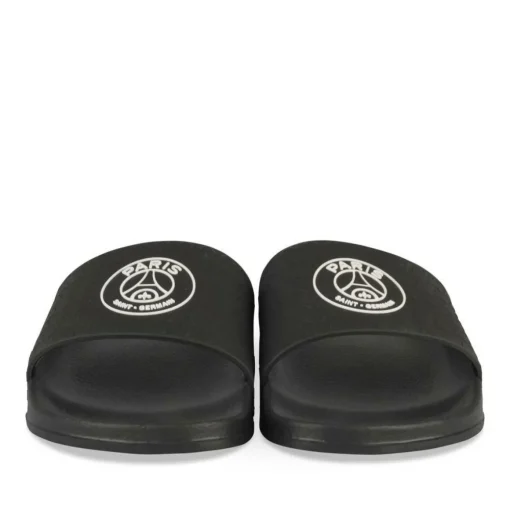 Claquettes NOIR Homme Motif Uni A Enfiler