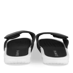 Claquettes NOIR Homme Motif Uni A Enfiler