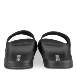 Claquettes NOIR Homme Motif Uni A Enfiler