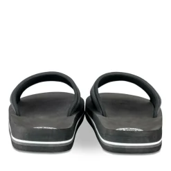 Claquettes NOIR Homme Motif Uni A Enfiler