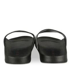 Claquettes NOIR Homme Motif Uni A Enfiler