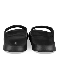 Claquettes NOIR Homme Motif Uni A Enfiler