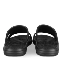 Claquettes NOIR Homme Motif Uni A Enfiler