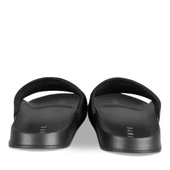 Claquettes NOIR Homme Motif Uni A Enfiler